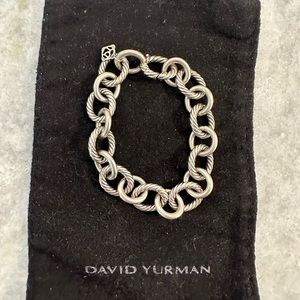 Oval Link Chain Bracelet in Sterling Silver